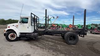 1998 INTERNATIONAL 4900 LOG TRUCK-123504