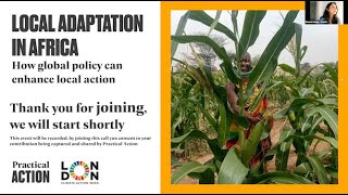 Local adaptation in Africa: How global policy can enhance local action