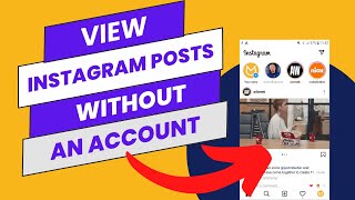 View Instagram Posts Without Account Or Without Logging In