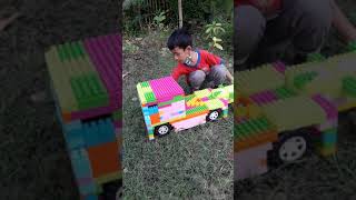 Truck Trailer/ Tronton Terpanjang, Buatan Si Bolang Panjang 1,5 Meter Terbuat dari LEGO Block..Keren