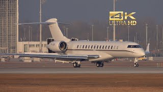 Bombardier Global 7500 from Eircraft Ltd M-LWCW arrival at Munich Airport MUC EDDM