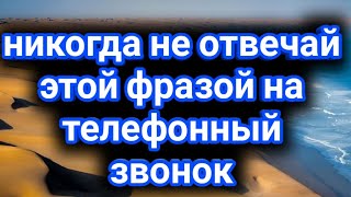 Никогда не отвечай этой фразой на телефонный звонок