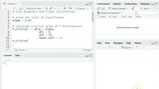 Performing an F-test for variance differences