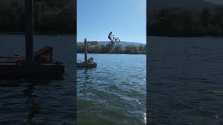 Bike ramp jump into water