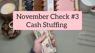 November Check #3 |  Cash Stuffing | Zero-based Budget