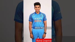 Rohit Sharma { young and old } #rohitsharma #shorts #youtubeshorts