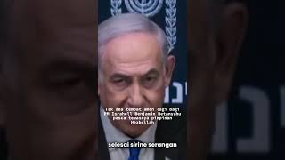 Tak ada tempat aman bagi PM Israhell Benjamin Netanyahu pasca tewasnya pimpinan Hezbollah #shorts