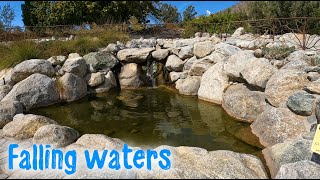 Falling waters area at Oak Glen Preserve in Oak Glen CA