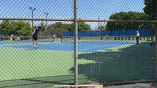 Boys tennis NJ state singles tournament quarterfinals action, 2023