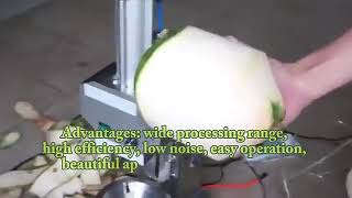 Automatic coconut skin removing cutting machine green coconut peeling trimming machine..ab