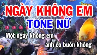 Karaoke Ngày Không Em Tone Nữ Em || Nhạc Sống Mới || Karaoke Tuấn Kiệt