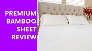 Premium Bamboo Sheets Review - Cozy Earth 4 Piece Bed Sheet Set Exceptional Softness