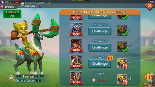 Lords mobile Limited Challenge Grove Guardian Stage 5 Auto F2P | Grove Danger Stage 5 Auto F2P