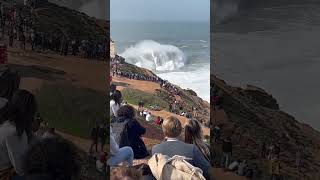 Huge Waves 🌊 Surfing 🏄 Championship in Nazaré Portugal #surfing #nazare #portugal #hugewaves #waves