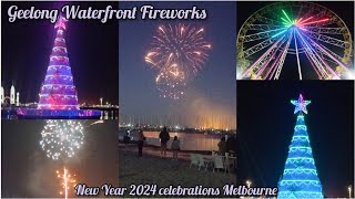 New Year 2024 celebrations in Melbourne | Geelong Waterfront fireworks