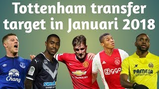 Tottenham transfer target in Januari 2018