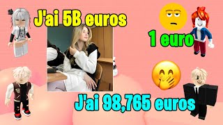 HISTOIRE ROBLOX | Mon copain ne croit pas que j'ai 5 milliards de robux 🦄