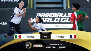 Highlights | Game 18 MEX v FRA | WBSC Baseball5 World Cup 2024