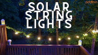 Solar String Lights for Outdoor & Indoor by Addlon! Waterproof Solar Lights Review, Remote Control