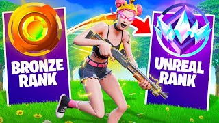 De BRONZE à UNREAL en MOINS De 24h Sur FORTNITE !