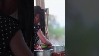 A countryside girl preparing food for #fried #food #cooking 2