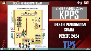 BIMTEK KPPS PEMILU 2024 : SIMAK BERIKUT TATA LETAK TPS PEMILU 2024