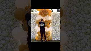 Balloon Backdrop | Balloon Decoration Idea #shortsvideo