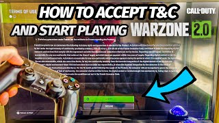 How to Accept Terms & Conditions for Warzone 2.0 | Call of Duty Warzone 2