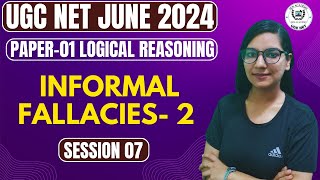 Logical reasoning : Informal Fallacies- 2 II Paper 1 Logical reasoning II Session 7II Sen Academy II