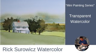 Watercolor Tutorial:  Mini Painting Series #2, Painting 4