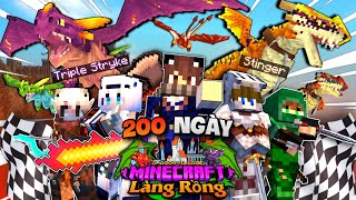 200 NGÀY TRỞ THÀNH BẬC THẦY RỒNG TRONG MINECRAFT LÀNG RỒNG - TỔ CHỨC GIẢI VÔ ĐỊCH ĐUA RỒNG!