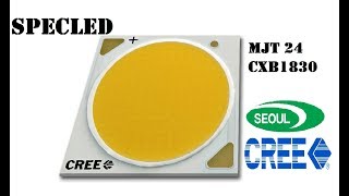 Cree CXB1830 и Seoul Semiconductor MJT 24. Сравнение двух COB светодиодов. Измерение PPFD