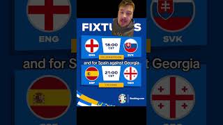 ENGLAND v Slovakia and Spain v Georgia prediction? #euro2024 #shorts