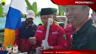 Bupati Cianjur H. Herman suherman Ngantor di Desa Margaluyu Campaka ( Desa Manjur )