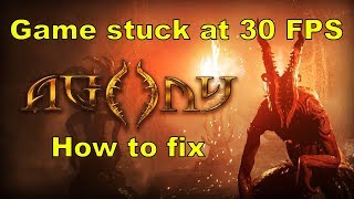 Agony | Game Stuck At 30FPS (Bug??) - How To Fix