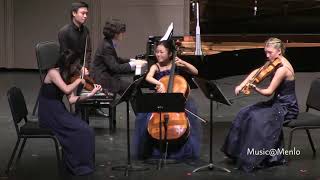 Camille Saint-Saëns: Piano Quartet in B-flat Major | Music@Menlo 2017 Koret Young Performers Concert