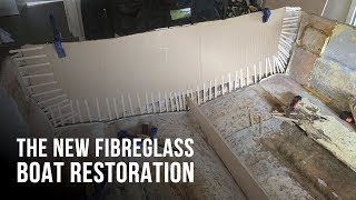 Cutting Transom & Stringers - The NEW Fibreglass Boat Restoration Project! - Part 4