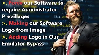 How to Force our c# software to require admin privilege| Adding Logo in our Software| jpg png to ico