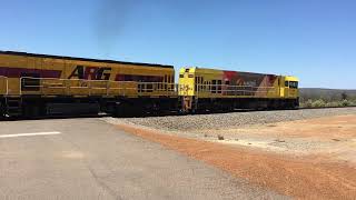 IMG 3529 P2505/ P2501/ P2511 loaded 1721 Mount Gibson iron ore  at Wicherina  27/1/19 Phil Melling