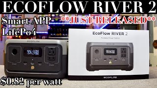 Brand new ECOFLOW RIVER 2: Highly portable LifePo4 battery station.