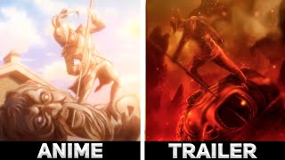 ANIME vs TRAILER - Attack on Titan Season 4 Part 3