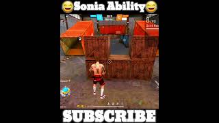 Sonia Character Ability 🔥 Wait For End 🤣 Free Fire Sonia Ability Test 😂 #shorts #shortsfeed #Wff007