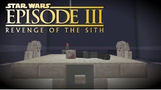 Minecraft StarWars: Anakin Skywalker Becomes Darth Vader Scene Recreation