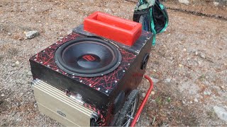 DIY Bike trailer speaker