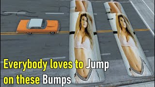 Cars vs Sexy speed bump #2 | BeamNG Crash Compilation