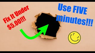 How to Fix a Small Hole/Dent in the Drywall under $5 By Yourself, and save you $100!!!