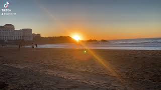 Biarritz - Sunset timelapse video