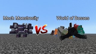 Mech Monstrosity vs World of Bosses  Minecraft  Mob Battle