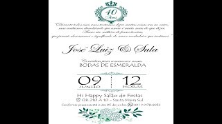 Bodas de Esmeralda - José Luiz & Sula