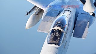 F-15J Eagle Air Refueling in Southern Beach  - JASDF and U.S Air Force Large Scale Night Operations